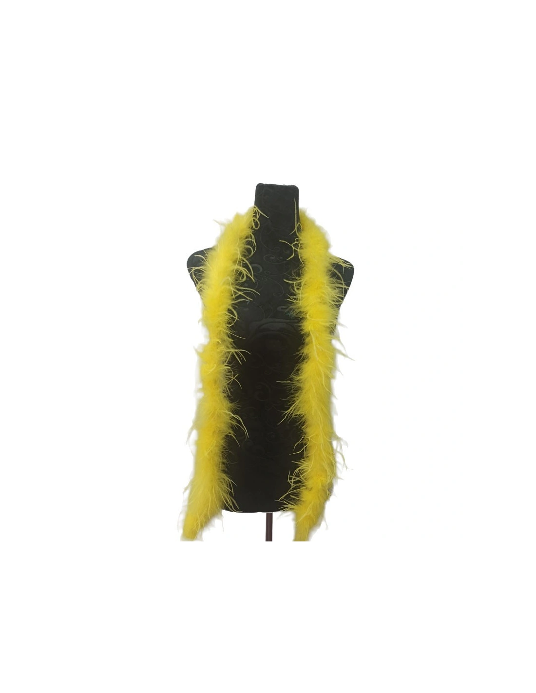 Boa Piume di Struzzo Giallo - Pacco 2 mt.