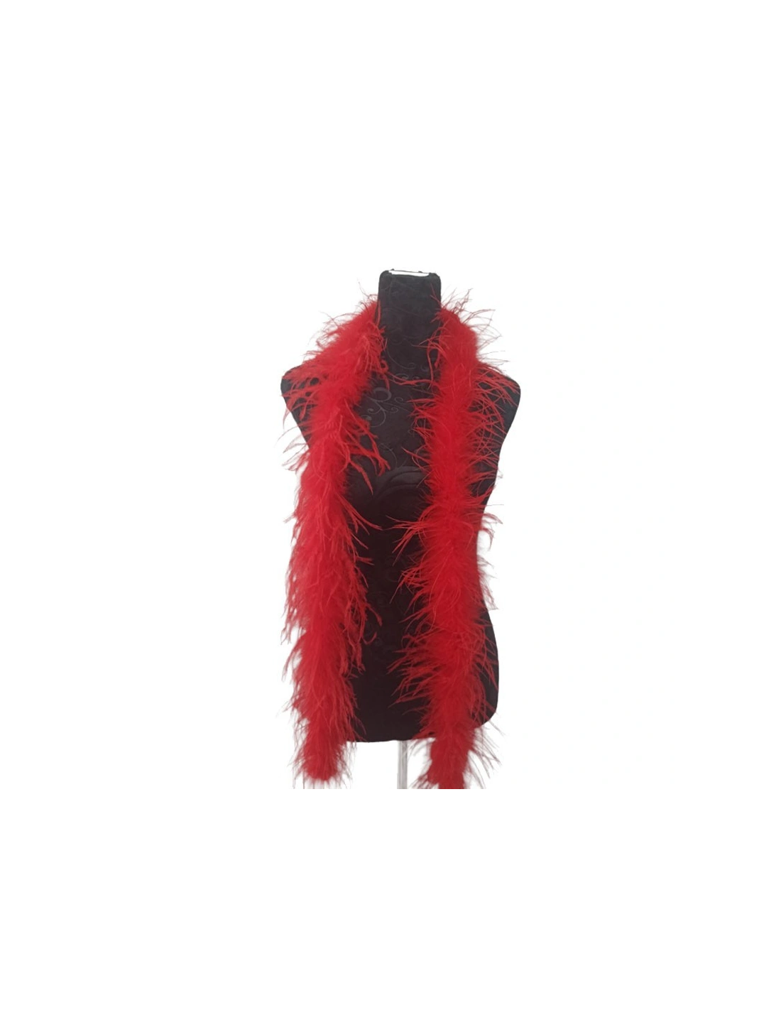 Boa Ostrich Feather Red - Pack of 2 mt.