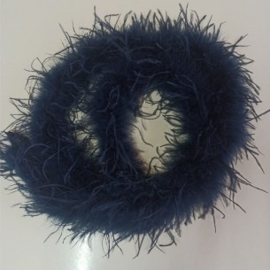 Boa Piume di Struzzo Blu - Pacco 2 mt. 2