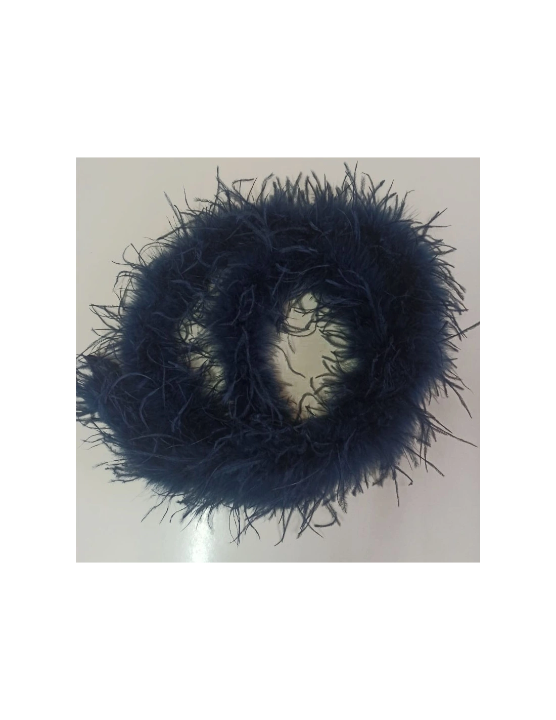 Boa Ostrich Feather Blue - Pack of 2 mt.