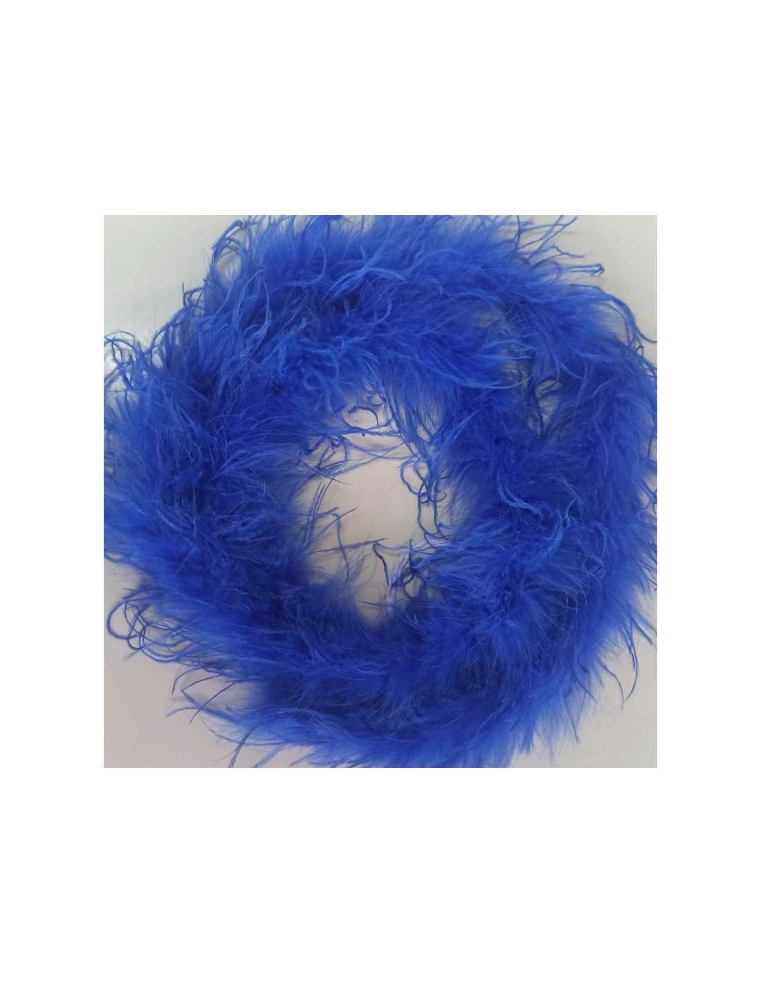 Boa Piume di Struzzo Royal Blu - Pacco 2 mt.