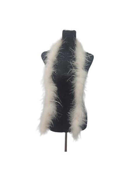 Boa Ostrich Feather Beige - Pack of 2 mt.