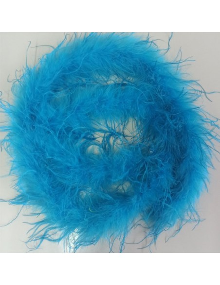 Boa Ostrich Feather Bluette - Pack of 2 mt.