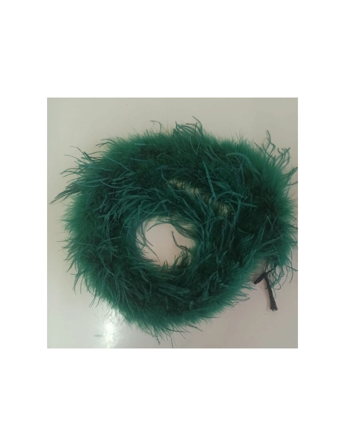 Boa Ostrich Feather Emerald - Pack of 2 mt.