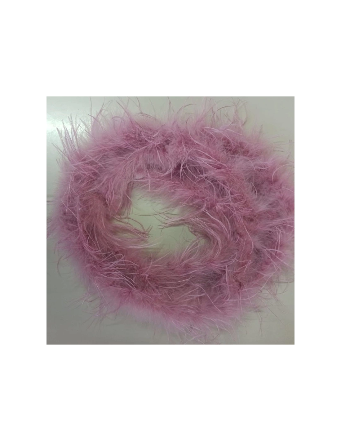 Boa Piume di Struzzo Rosa Vivo - Pacco 2 mt.