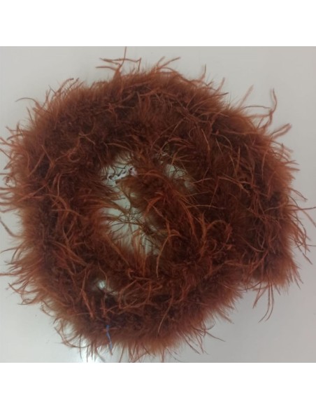 Boa Ostrich Feather Brown - Pack of 2 mt.