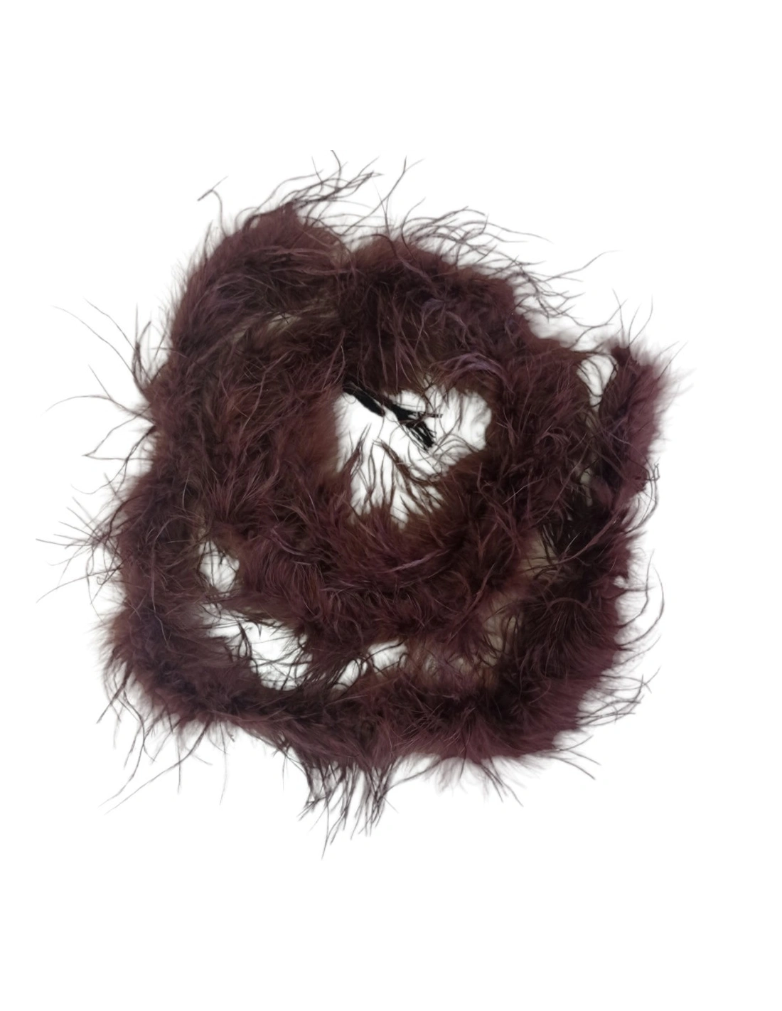 Boa Ostrich Feather Dark Brown - Pack of 2 mt.