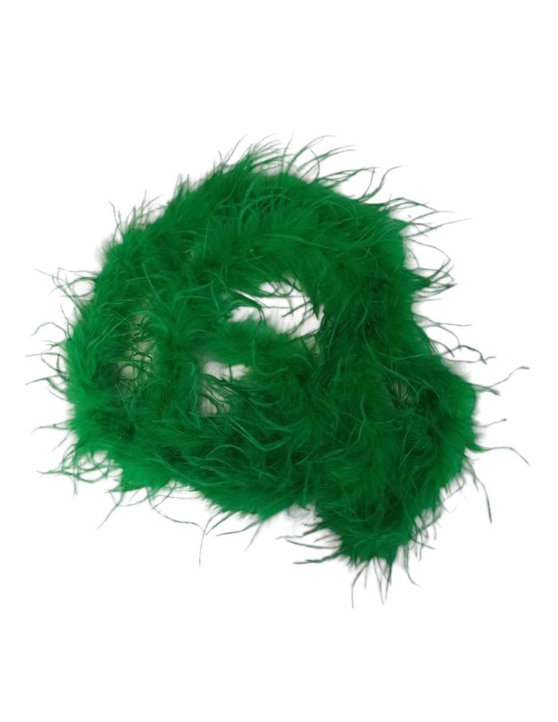 Boa Piume di Struzzo Verde Bandiera - Pacco 2 mt.