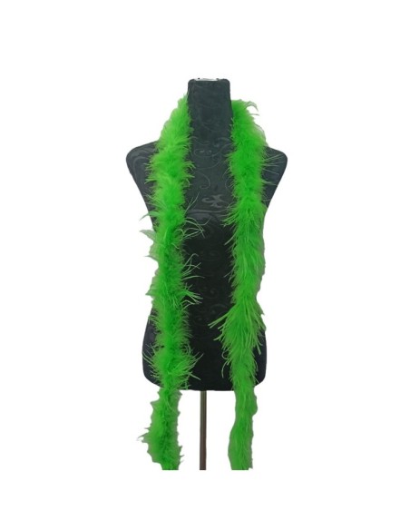 Boa Ostrich Feather Fluo Green - Pack of 2 mt.
