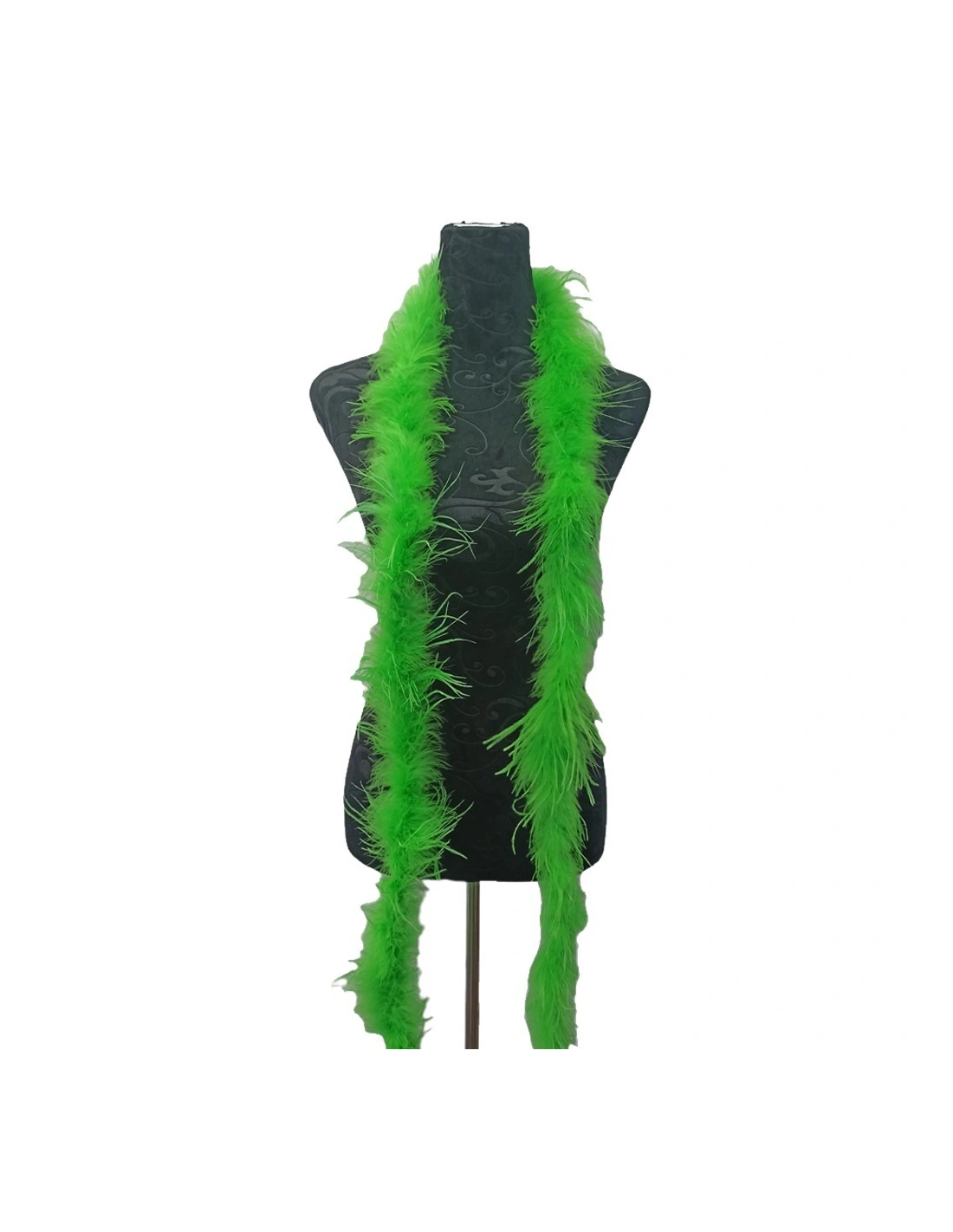 Boa Piume di Struzzo Verde Fluo - Pacco 2 mt.