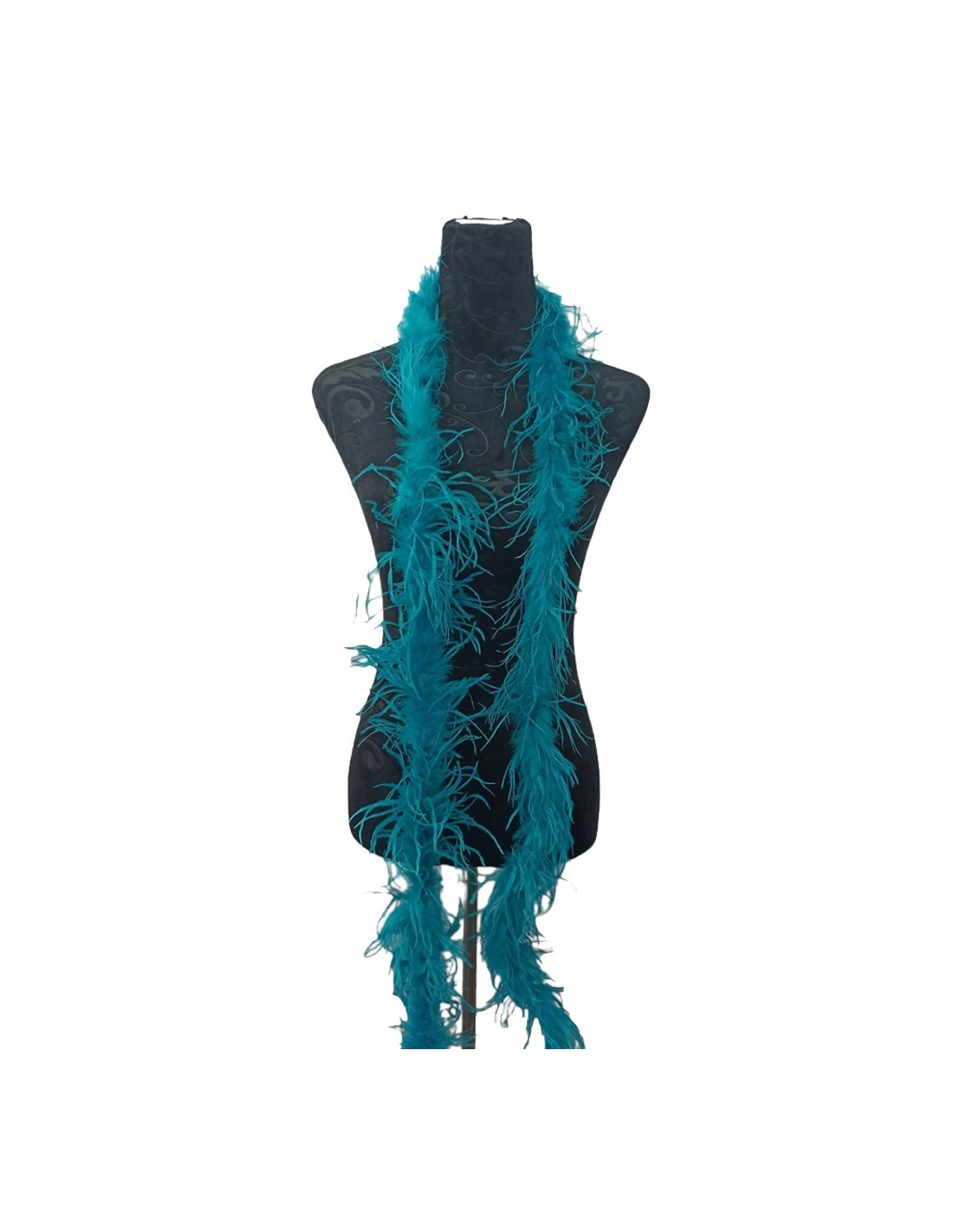 Boa Ostrich Feather Petrolium - Pack of 2 mt.