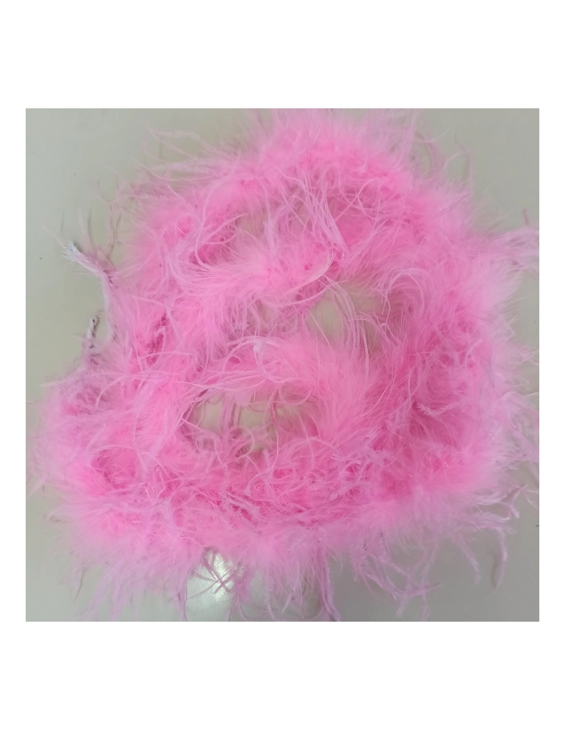 Boa Piume di Struzzo Rosa Fluo - Pacco 2 mt.