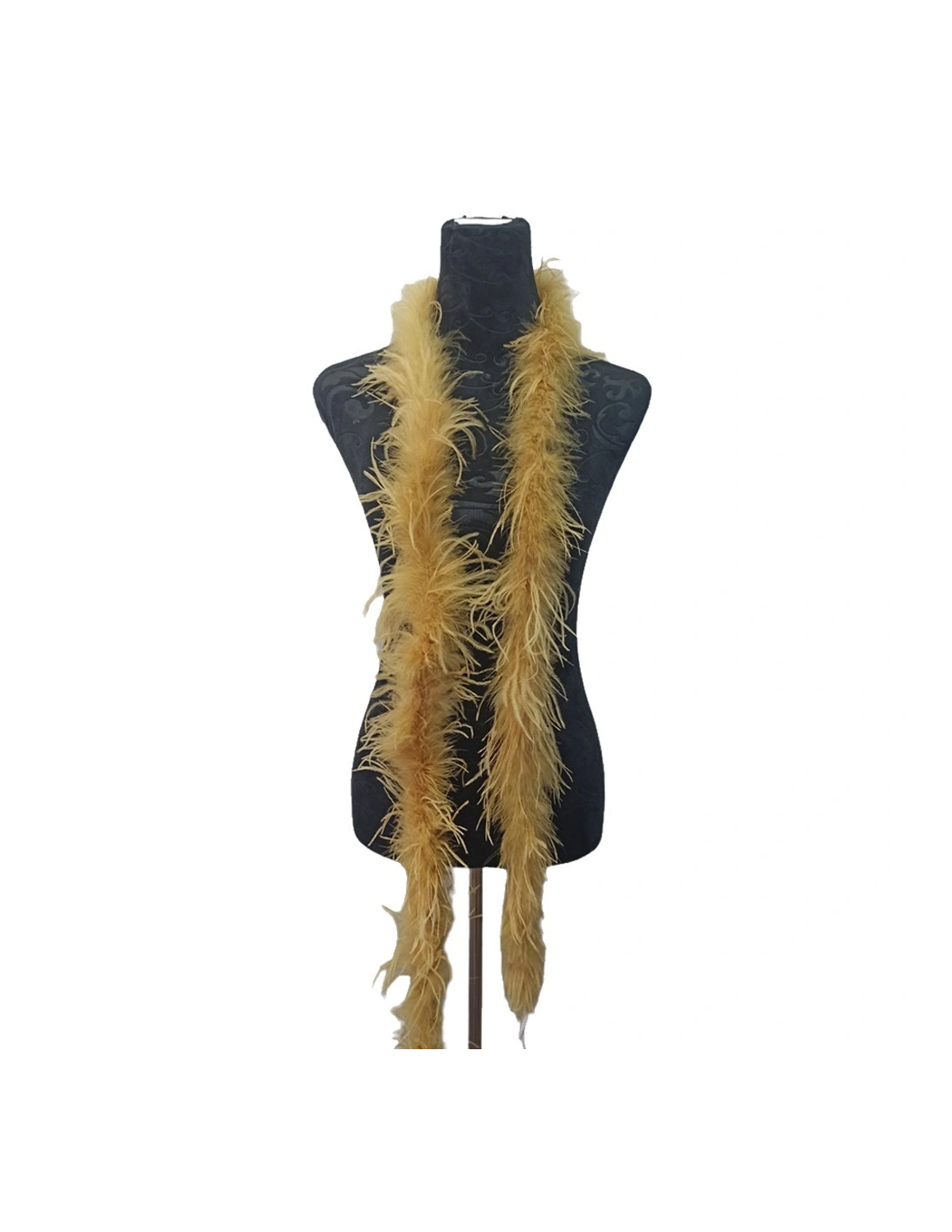 Boa Ostrich Feather Mustard - Pack of 2 mt.