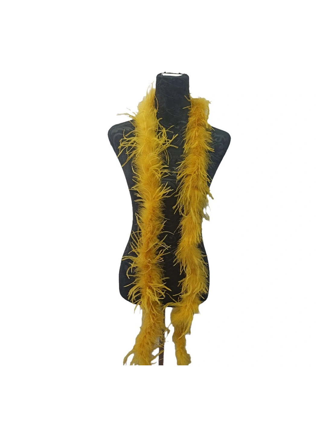 Boa Ostrich Feather Pastel Yellow - Pack of 2 mt.