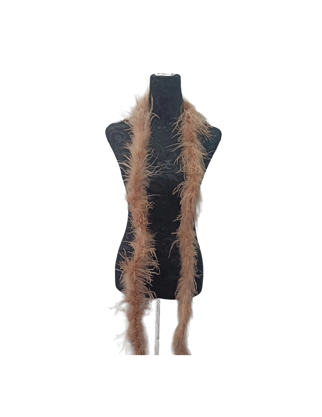 Boa Ostrich Feather Camel - Pack of 2 mt.