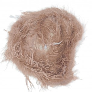 Boa Ostrich Feather Camel -... 2