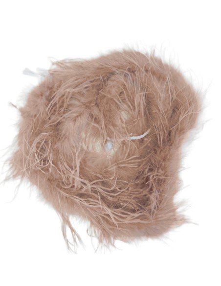 Boa Ostrich Feather Camel - Pack of 2 mt.
