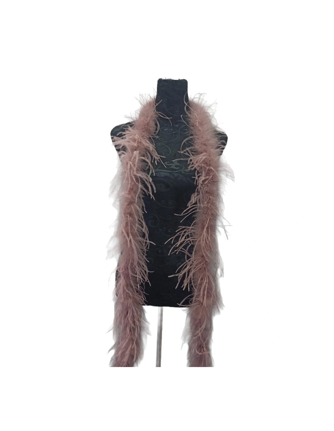 Boa Ostrich Feather Vintage Rose - Pack of 2 mt.