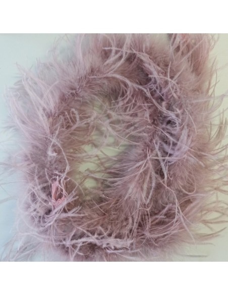 Boa Ostrich Feather Vintage Rose - Pack of 2 mt.