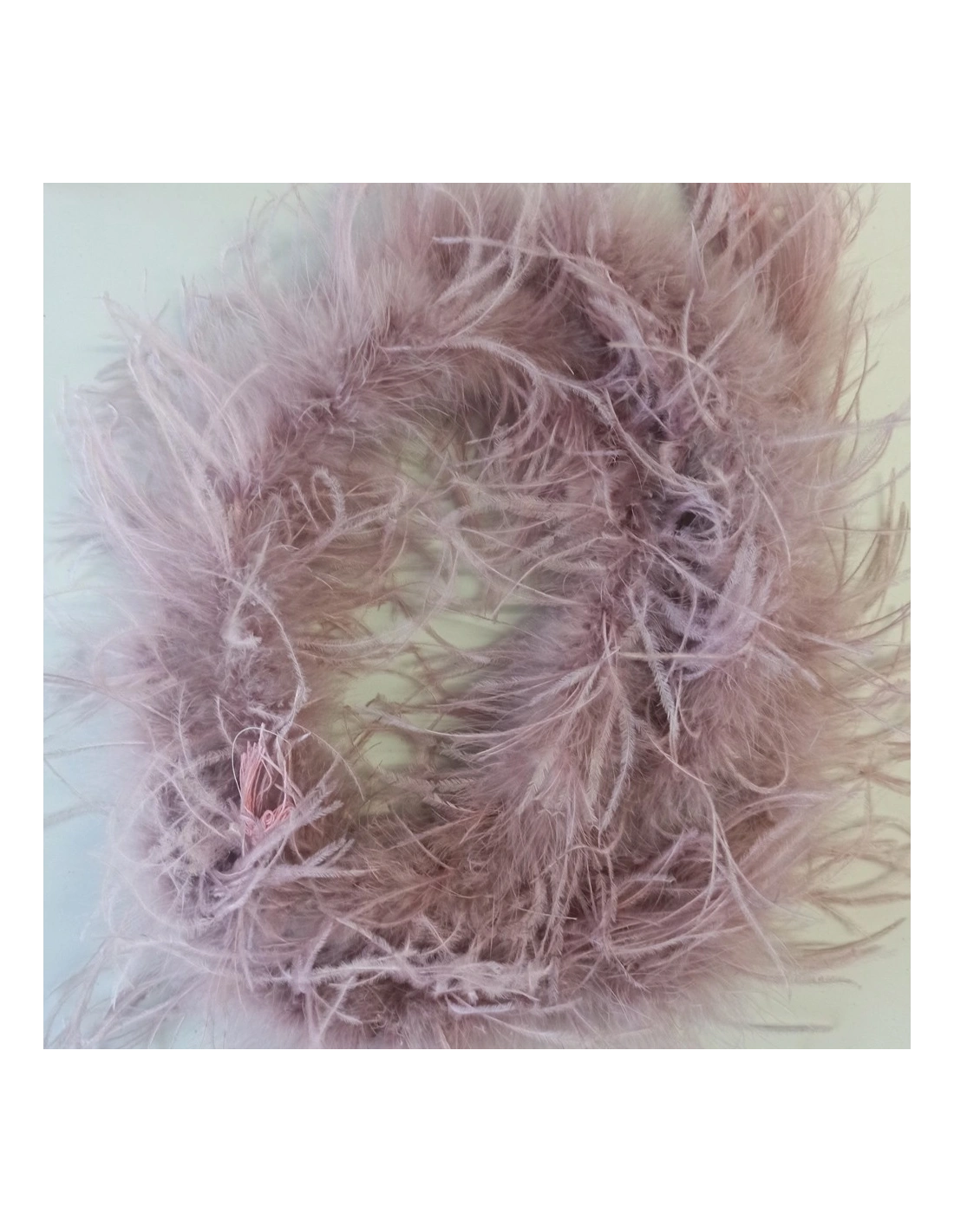 Boa Ostrich Feather Vintage Rose - Pack of 2 mt.