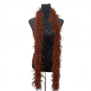 Boa Ostrich Feather Brown -...