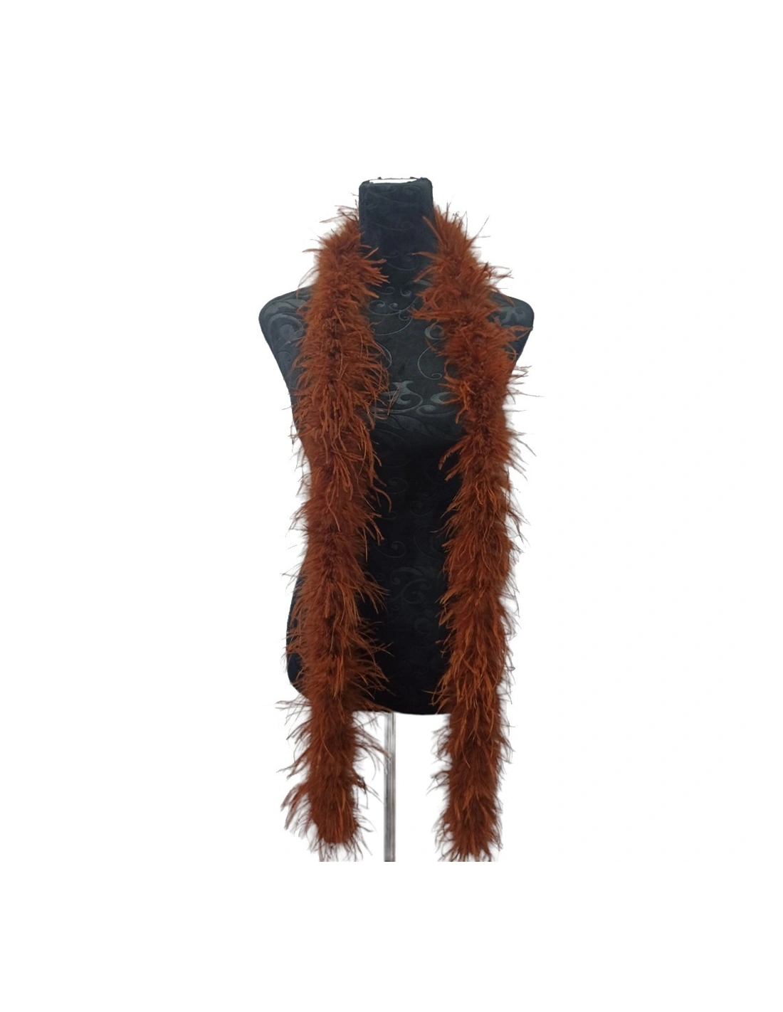 Boa Ostrich Feather Brown - Pack of 2 mt.