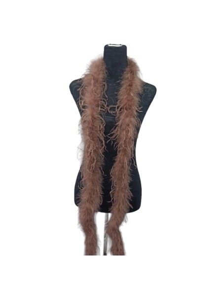 Boa Ostrich Feather Taupè - Pack of 2 mt.