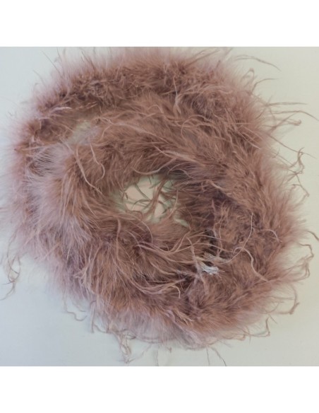 Boa Ostrich Feather Taupè - Pack of 2 mt.