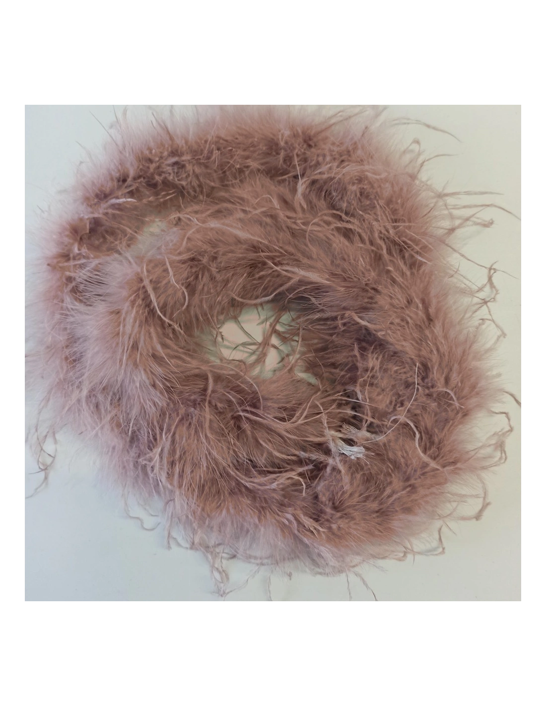 Boa Ostrich Feather Taupè - Pack of 2 mt.