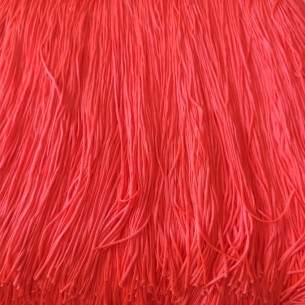 Frangia in Tripolino cm 30 Arancio  - Pacco 1 mt. 2