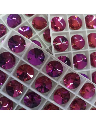 Pietra da Cucire in Cristallo GT Crystal Tondo mm 16 Fuchsia - 1PZ Pietra da Cucire in Cristallo GT Crystal Tondo mm 16 Fuchsia - 1PZ