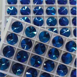 Pietra da Cucire in Cristallo GT Crystal Tondo mm 16 Capri Blu - 1PZ 2