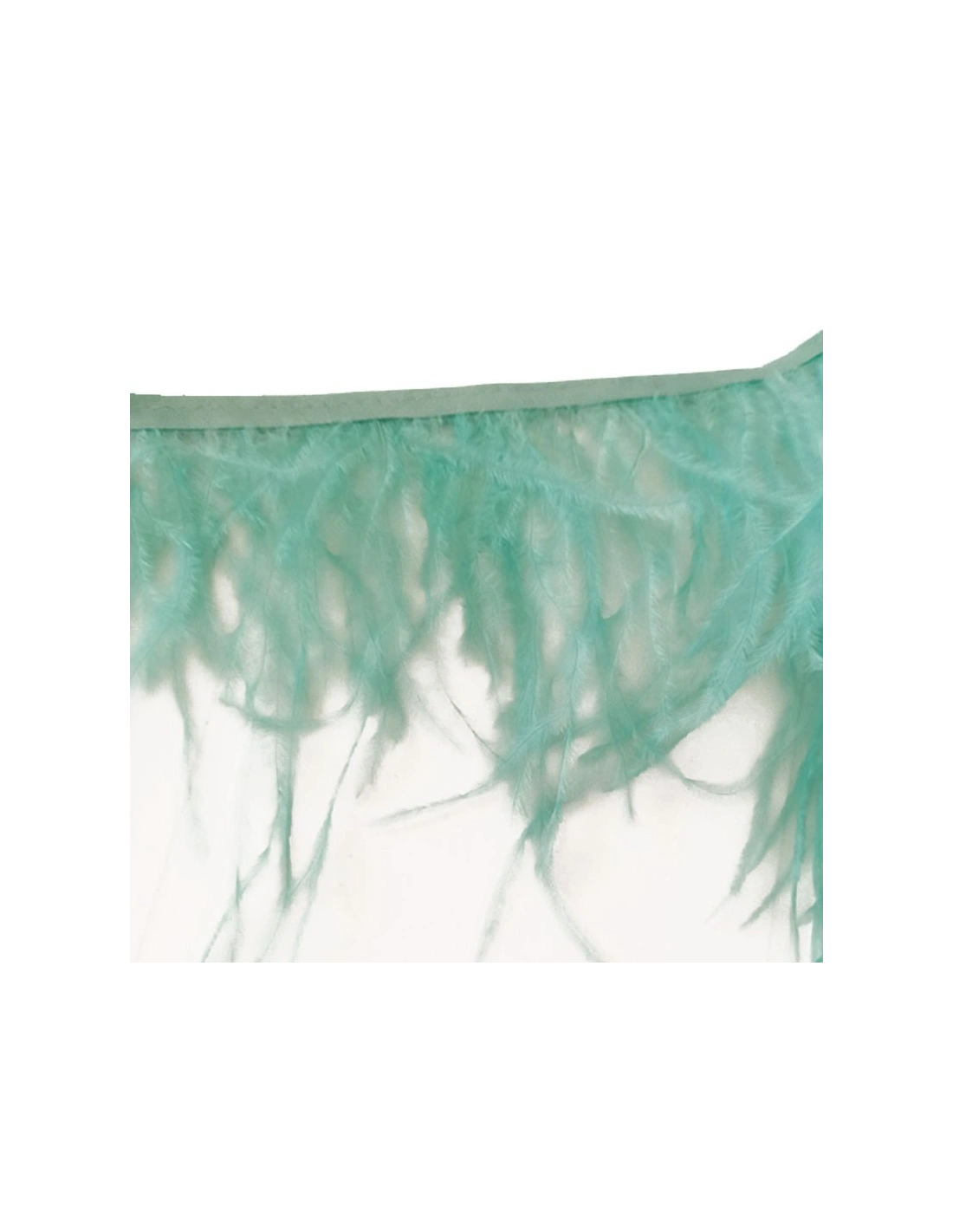 Frange da cucire Piume di Struzzo Tiffany pacco - 1MT.