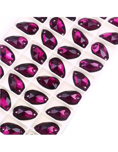 Stone Sew On in Crystal GT Crystal Drop mm 28x17 Amethyst - 1PC Stone Sew On in Crystal GT Crystal Drop mm 28x17 Amethyst - 1PC