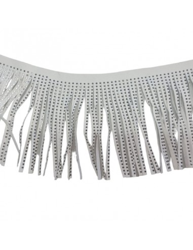 Frangia in Camoscio Bianco pacco - 1MT. Frangia in Camoscio Bianco pacco - 1MT.