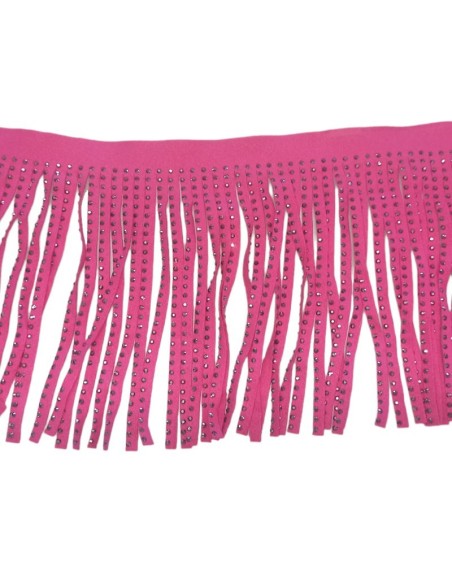 Frangia in Camoscio Fuchsia pacco - 1MT.