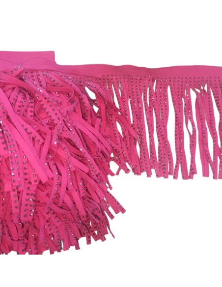 Frangia in Camoscio Fuchsia pacco - 1MT.