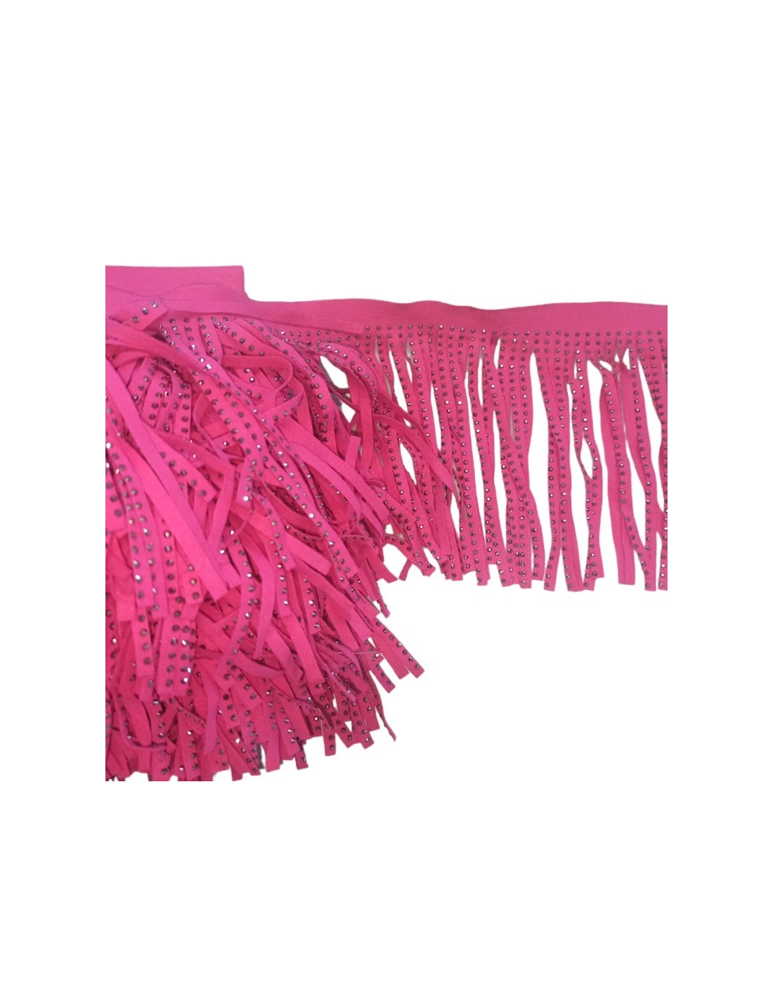 Frangia in Camoscio Fuchsia pacco - 1MT.