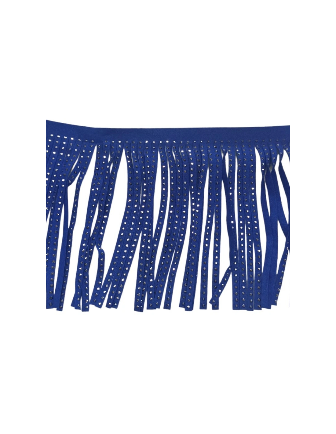 Frangia in Camoscio Blu Royal pacco - 1MT.