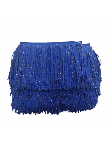 Frangia in Camoscio Blu Royal pacco - 1MT.