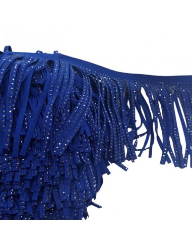 Frangia in Camoscio Blu Royal pacco - 1MT.