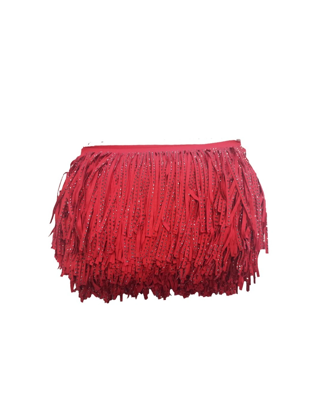 Frangia in Camoscio Rosso pacco - 1MT.