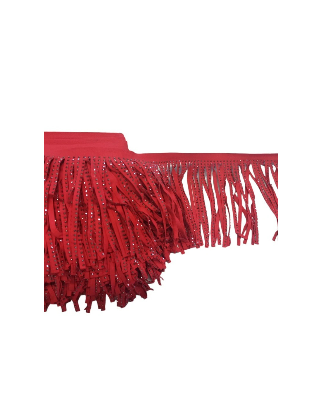 Frangia in Camoscio Rosso pacco - 1MT.
