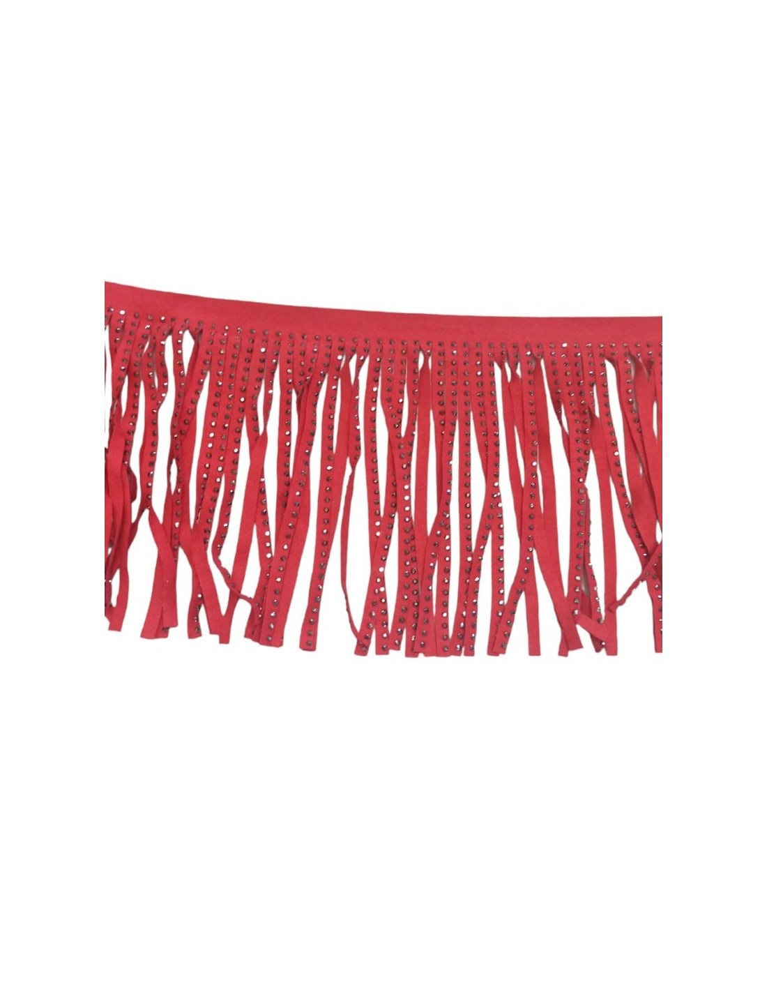 Frangia in Camoscio Rosso pacco - 1MT.
