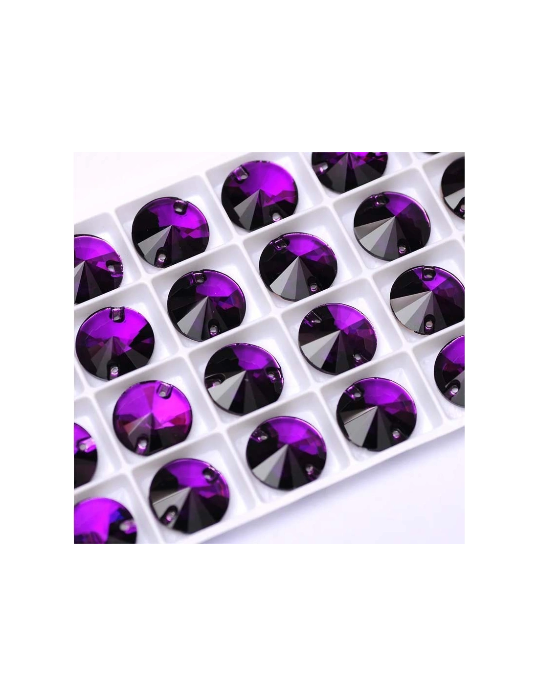 Pietra da Cucire in Cristallo GT Crystal Tondo mm 18 Purple Velvet - 1PZ