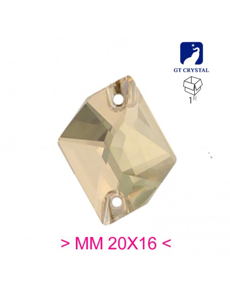 Pietra da Cucire in Cristallo Cosmic mm 20x16 Crystal Golden Shadow - 1PZ