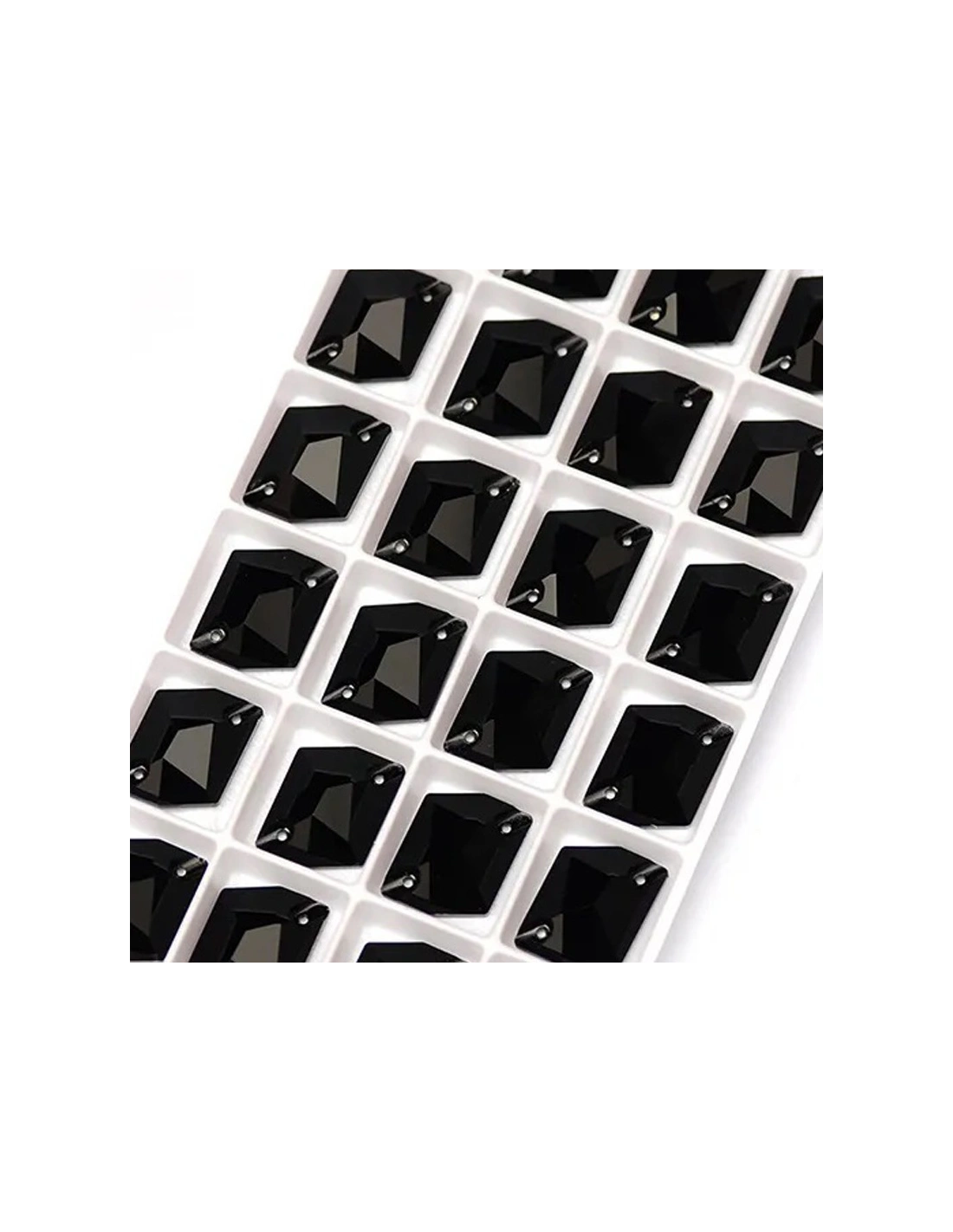 Pietra Cosmic mm 20x16 GT Crystal Jet  - 1PZ - Pietre da cucire tutto cristallo