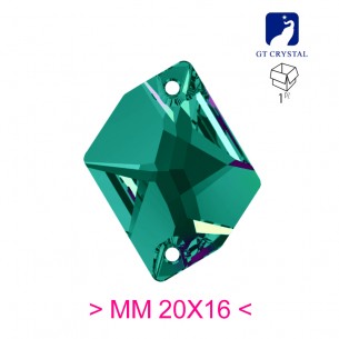Pietra da Cucire in Cristallo Cosmic mm 20x16 Emerald - 1PZ