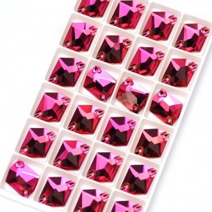 Pietra da Cucire in Cristallo Cosmic mm 20x16 Fuchsia - 1PZ 2