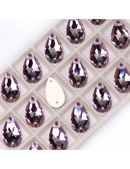 Pietra da Cucire in Cristallo GT Crystal Goccia mm 28x17 Violet - 1PZ